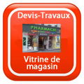 DEVIS-TRAVAUX-GRATUITS-Vitrine de magasin