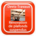 DEVIS-TRAVAUX-GRATUITS-Rénovation de plafonds suspendus